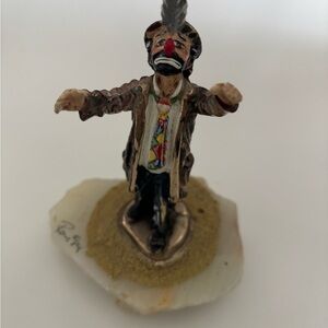 Ron Lee Colorful Clown Figurine on Base